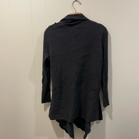 CALVIN KLEIN Charcoal Grey Knit Cardigan - Picture 4 of 9